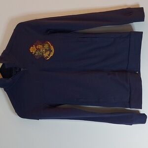 Universal Studios Harry Potter Hogwarts Zippered Jacket Navy Size XS